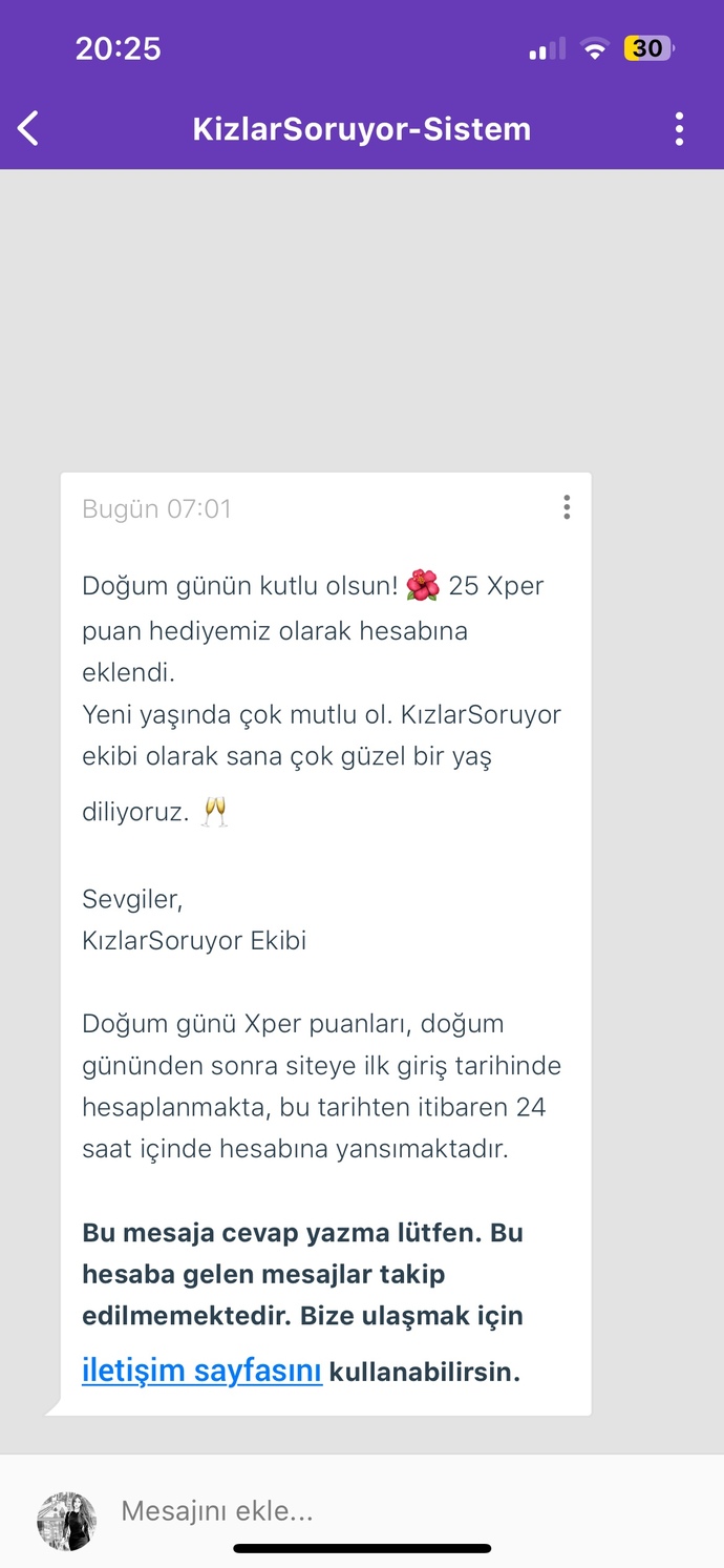 Bugün benim doğum günüm, sizin doğum gününüz ne zaman?