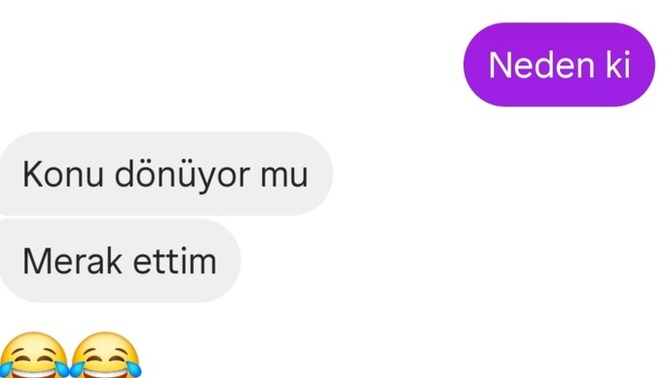 Flörtleştiğim cocuk böyle yazdı neden?