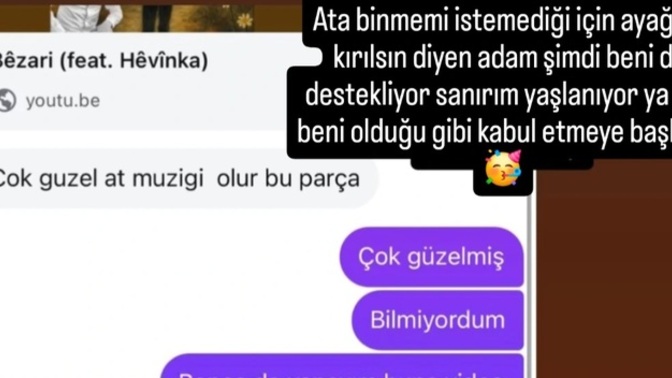 Eskiden ata binmeme karşı çıkan babam şimdi at müziği öneriyor. Sizce bu yaşlılık belirtisi mi yoksa pes etmiş hali mi🐎🎶?