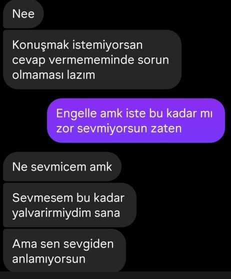 Eski sevgili soru?