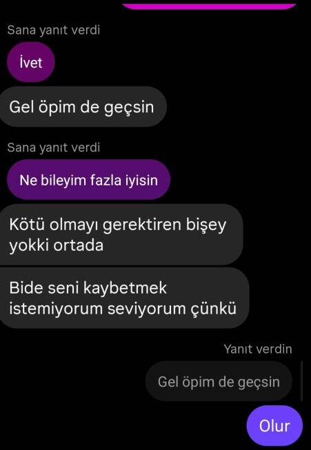 Eski sevgili soru?