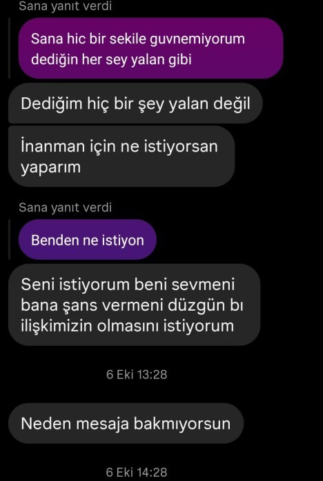 Eski sevgili soru?