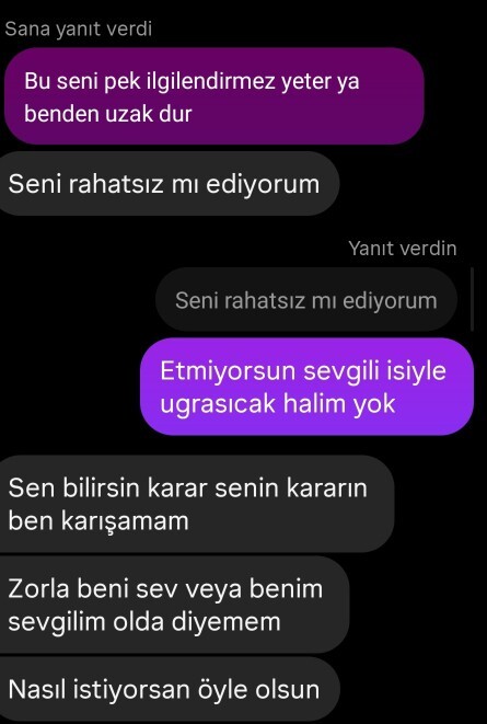 Eski sevgili soru?