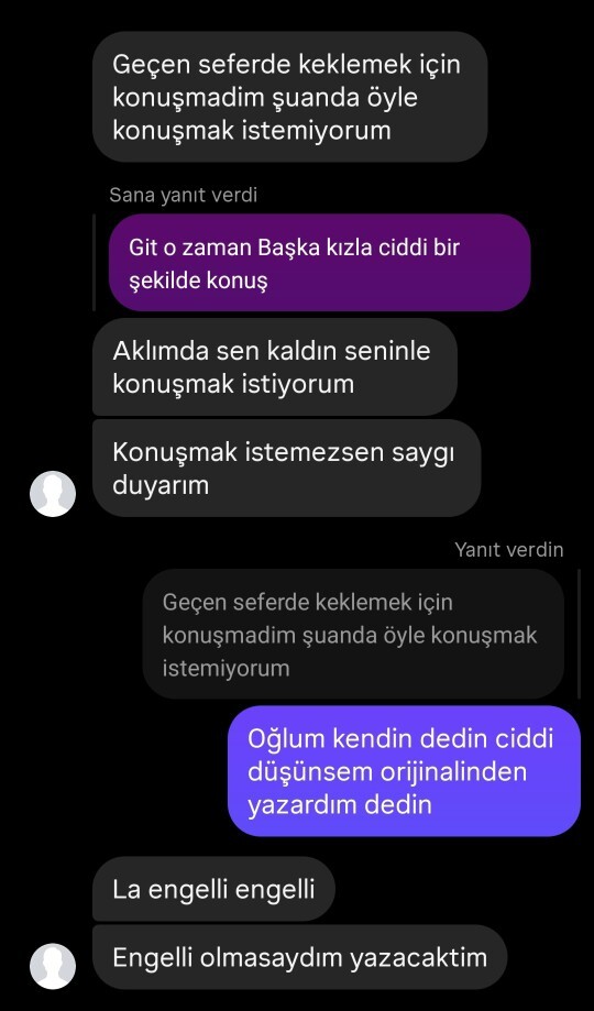 Eski sevgili soru?