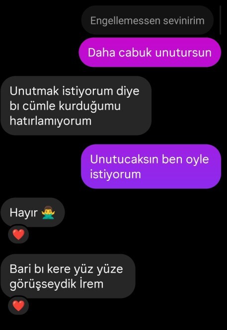Eski sevgili soru?