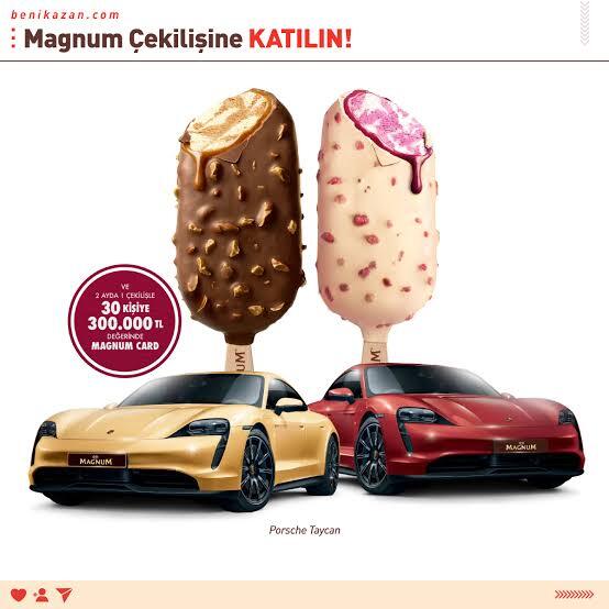 Şu Magnumun Porsche Çekilişini Kazanan var mı?