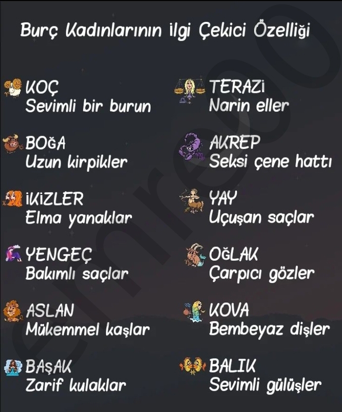 Burçların ilgi çekici özelliği nelermiş?