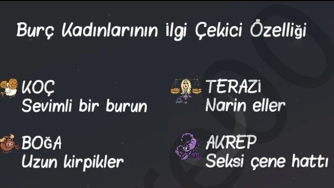 Burçların ilgi çekici özelliği nelermiş?