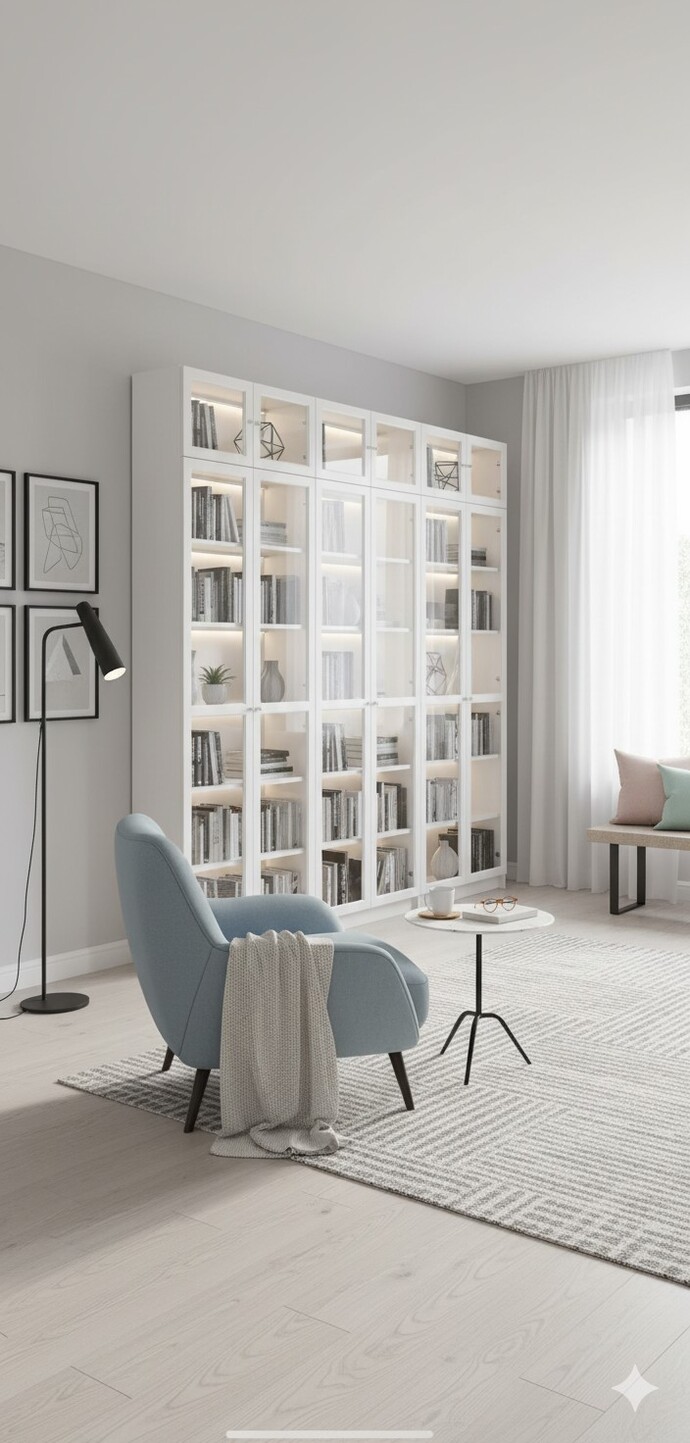 Evime kütüphane odası yapıyorum. Sizce hangi tasarım güzel?