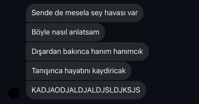Bu kanıya varmış? Siz birine bu mesajı atsanız ne sebeple ne düşünerek atarsınız?