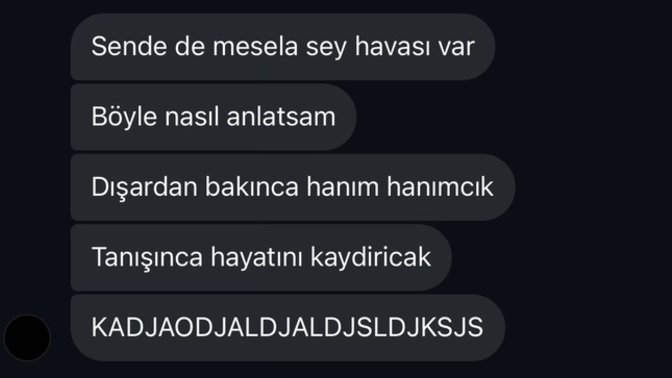 Bu kanıya varmış? Siz birine bu mesajı atsanız ne sebeple ne düşünerek atarsınız?