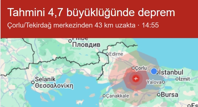 İstanbulda deprem oldu! Hisseden var mı?