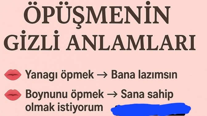 Öpüşmenin gizli anlamlarını biliyor musunuz 💋?