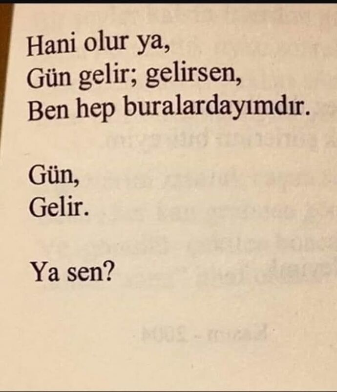 Bir söz yazar mısın?