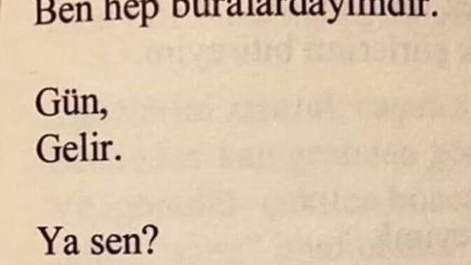 Bir söz yazar mısın?