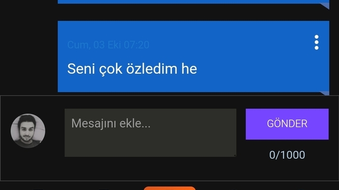 Özledim mesajı attığınız biri oldu mu?