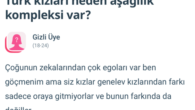 Böyle kişiler Türk kızlarıyla uğraşarak tüm ülkesinin kızlarından soğutmuş olduğunun farkında mı?