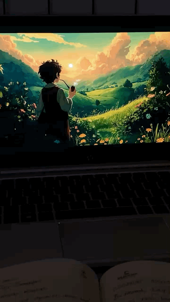 Frodo da güzel tüttürüyor