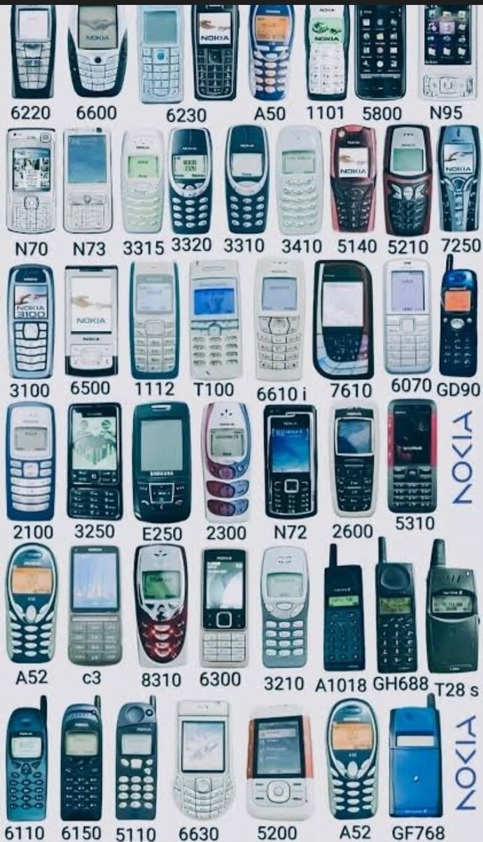 Geçmişe bi yolculuk yapalım, kimler bu telefonlardan kullandı ya da hatırlıyor?