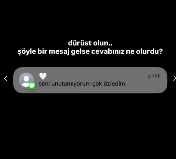 Şöyle bir mesaj gelse cevabınız ne olurdu?