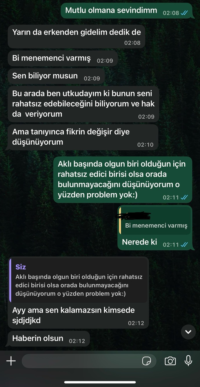 1 aydır konuşuyoruz erkek arkadaşında kalcakmış neden böyle dedi ki?