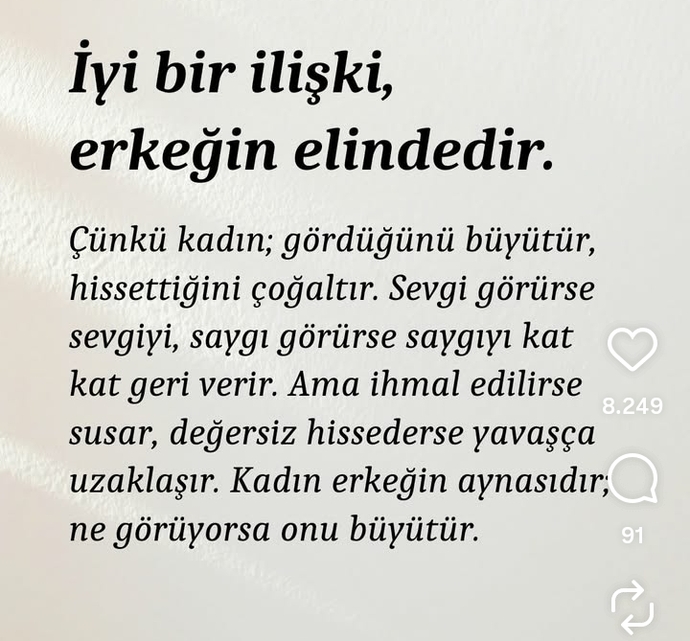 İyi bir ilişki erkeğin elinde midir yoksa bu sadece bir söylem mi?