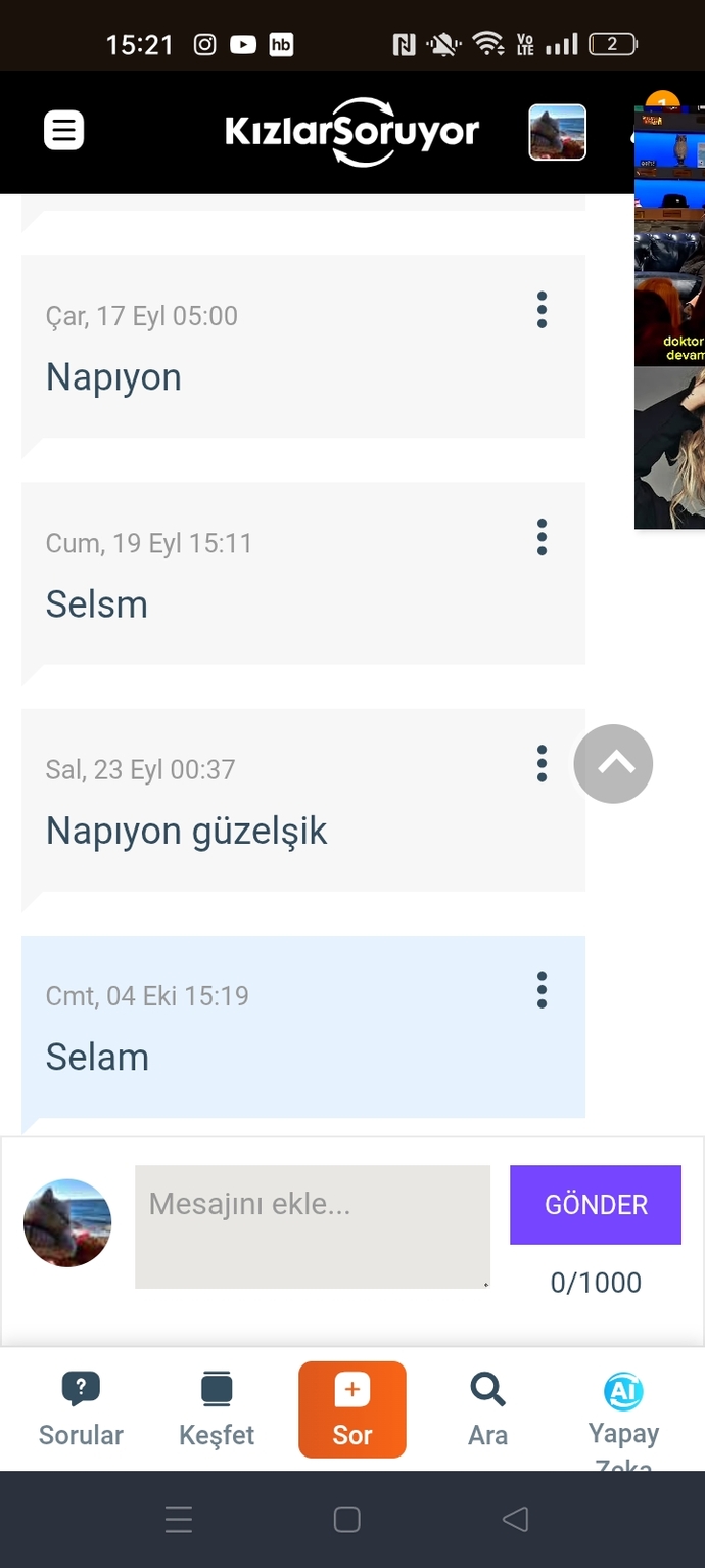 Allahtan ki dm açık kalmış la havle jfjfjf KS klasiği mi diyelim 😄