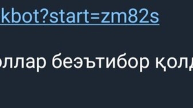 Konuştuğum kişi telegram kanalına böyle bi anonim link bırakmış ne demek oluyor ki bu?