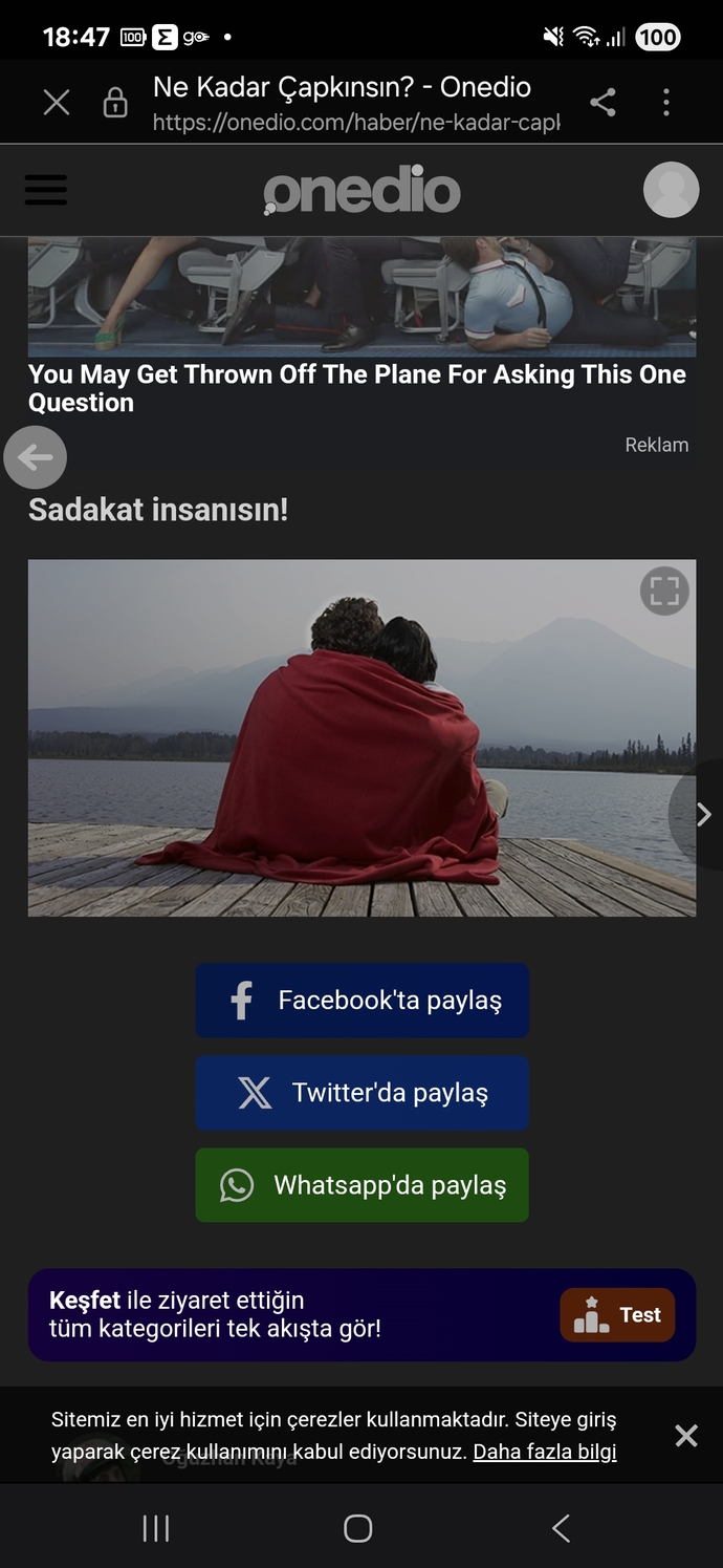 Sadık mısın yoksa çapkın mı?