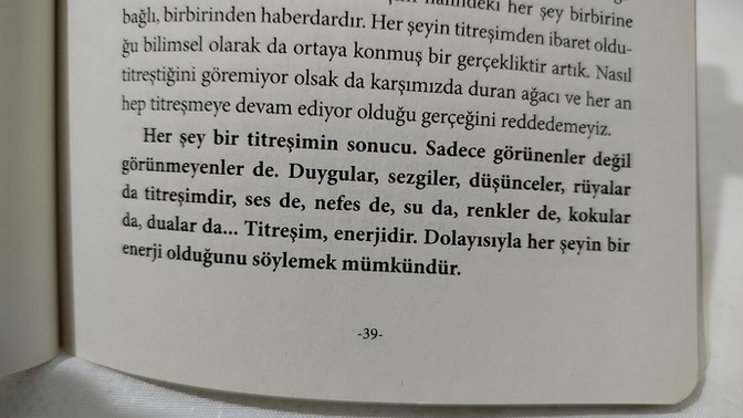 Sizin titreşimin yüksek mi yoksa düşük mü hissediyorsunuz?