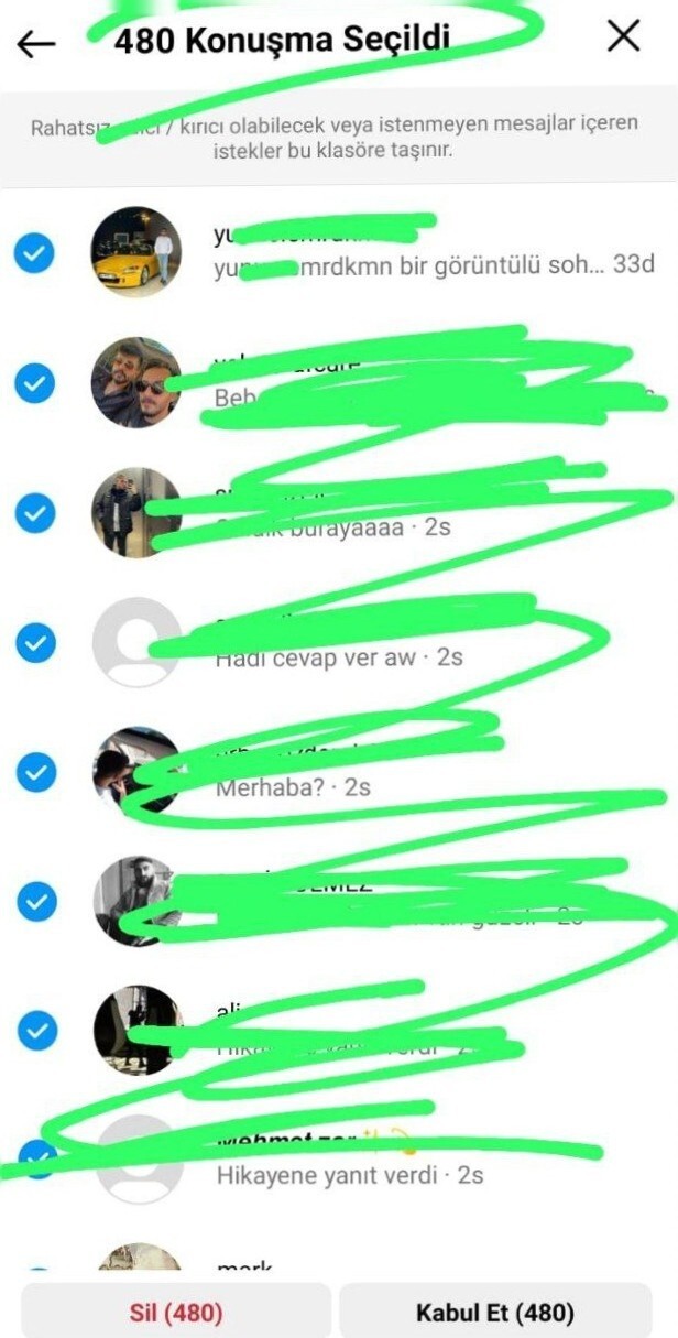 Instagram mesajlarına bakıyor musunuz?