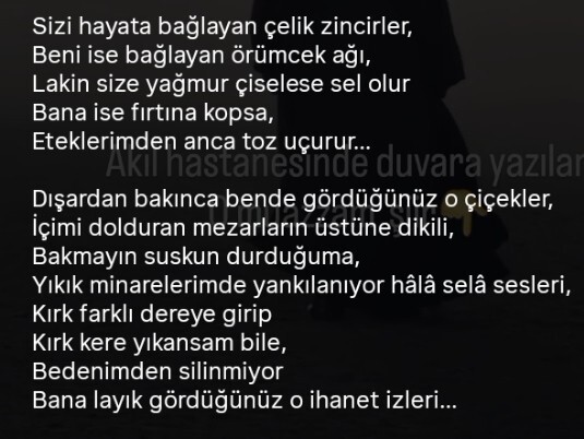 Sizi hiç bir yazı ağlattı mı?
