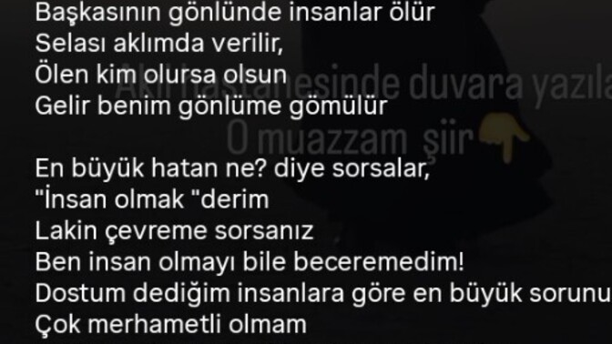 Sizi hiç bir yazı ağlattı mı?