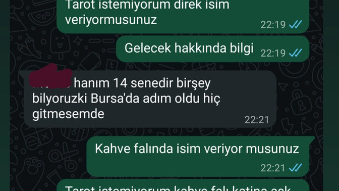 Falcıyla aramda geçen sohbet 😂 bence bu falcı değil sizce?