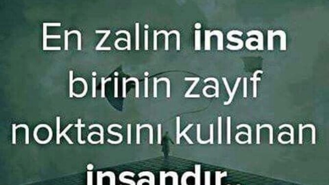 Zayıf yönünüzü kullanan oldu mu?