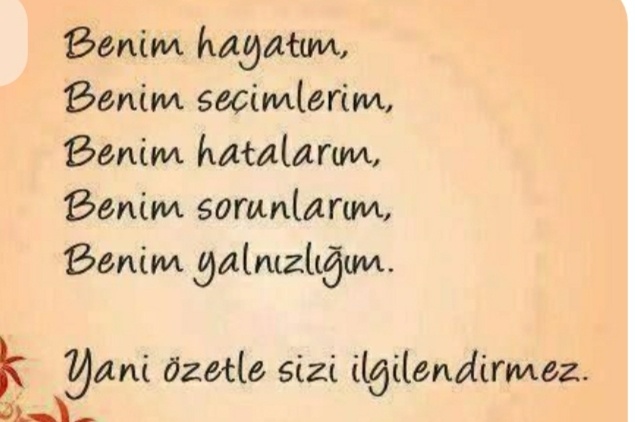 Yaşadığım hayat kimseyi bağlamaz sevabı bana günahı sana mı yazılıyor?
