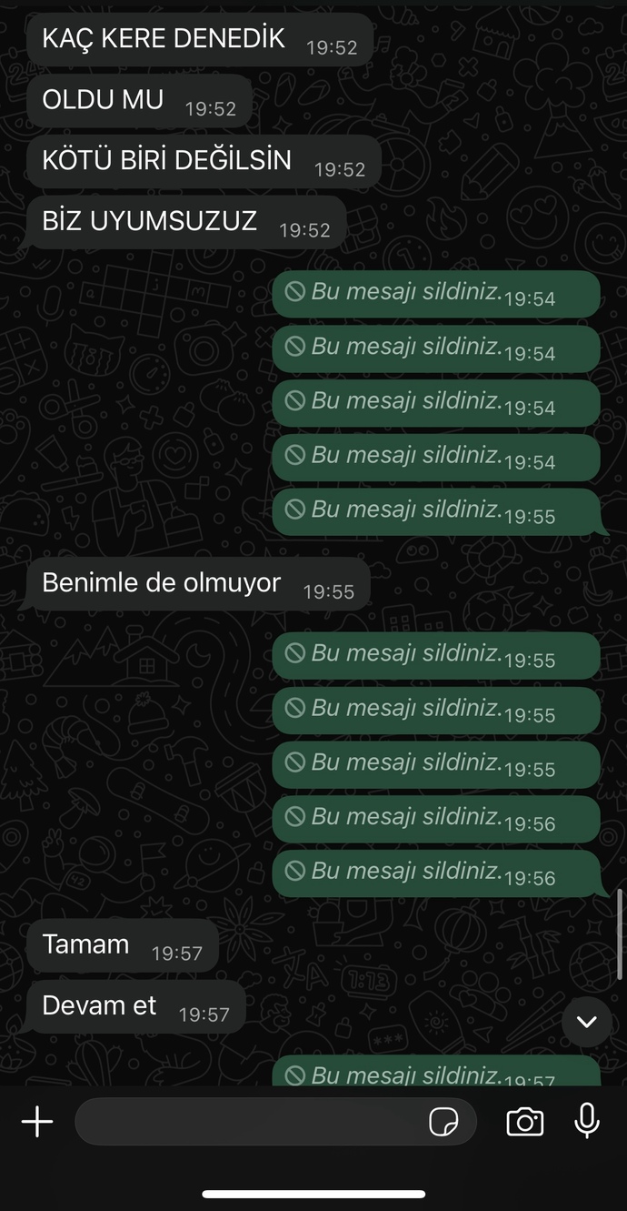 Eski sevgilim benden vaz mi geçmiş tamamen?