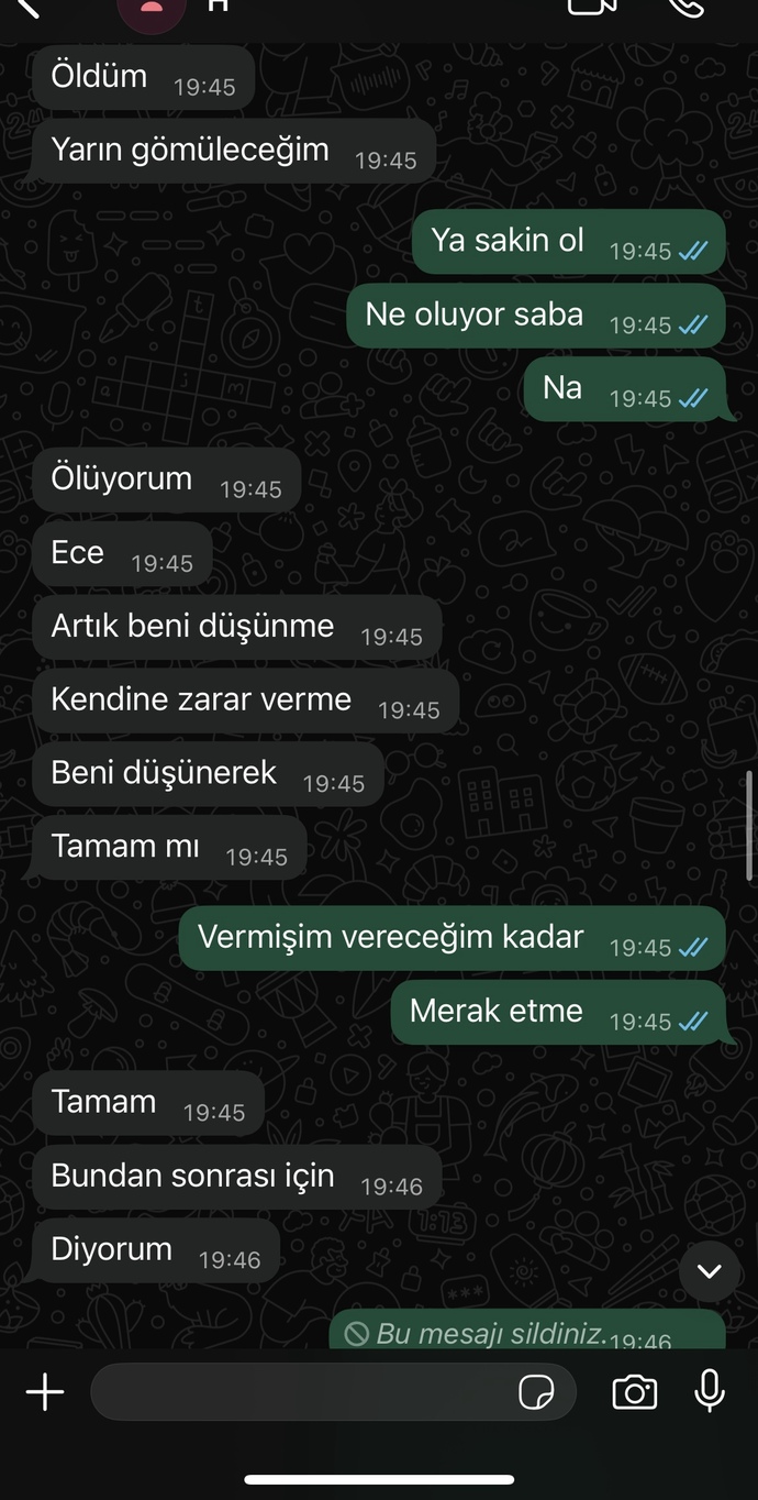 Eski sevgilim benden vaz mi geçmiş tamamen?