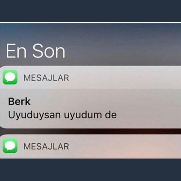 Mesajlaşma esnasında uyuya kalmak