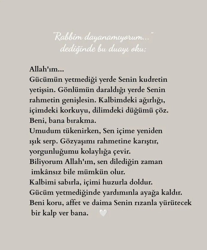 Ben haftaya bu duayla başladım peki siz nasıl başladınız?
