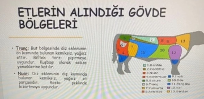 Sığır etinin en kaliteli bölgesi hangisidir?