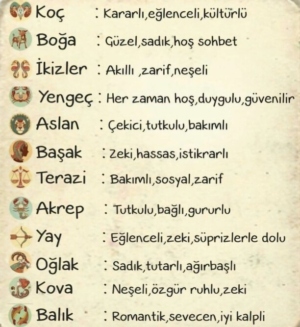 Burcunuzun özellikleri neler?