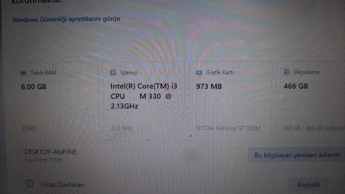 Bu laptop işlemcisi kaçınci nesil?