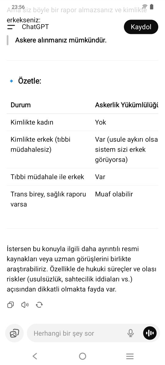 Sadece cinsiyet değiştirme davası açsam askere alınır mıyım?
