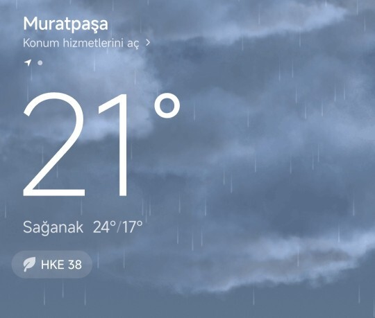 Sizin şehrinizde hava nasıl?