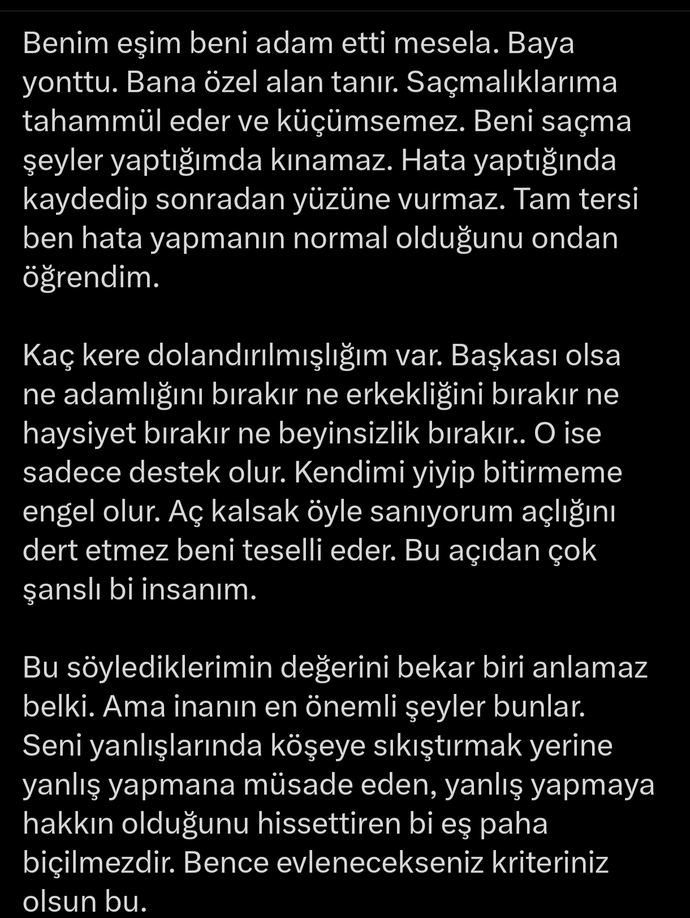 Evliliğinin bu şekilde olmasını istemek çok bir şey mi?