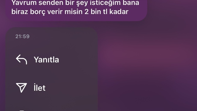 1 haftadir konuştuğum flörtüm?