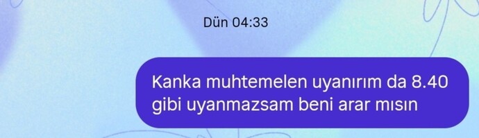 Alarm olarak kullandığınız biri var mı?