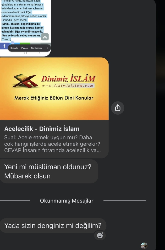 Canım bir çocuk aceleyle evlilik olmaz dedim diye beni aşağıladı?