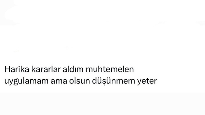 Aldığınız kararları uygulayabiliyor musunuz?